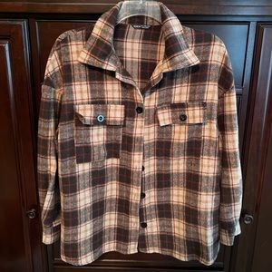 Shein Flannel top/blazer